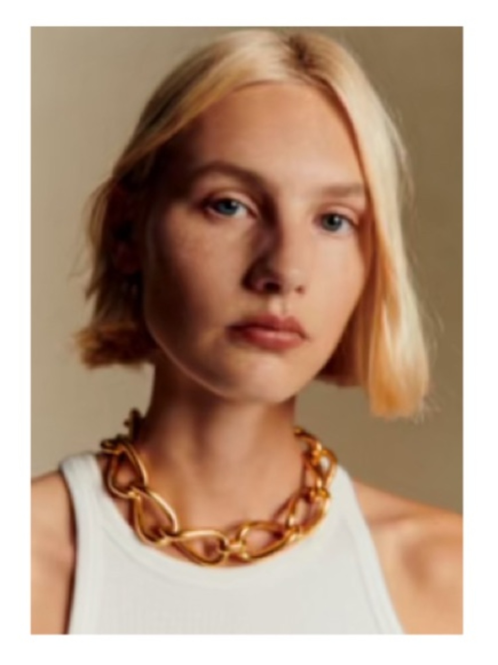Sezane Thibault Necklace Gold - Size TU
